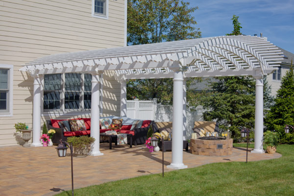 Wide Arcadian Pergola