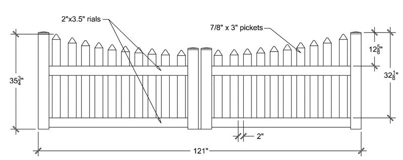 Cape Cod Spaced Picket - Atlas Outdoor